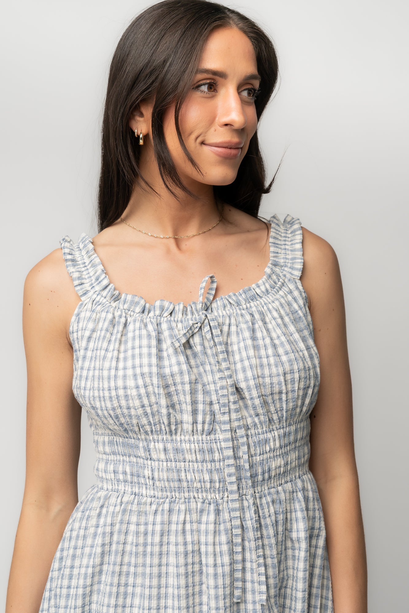 Meadow Dress | Baltic Born Light Blue Gingham