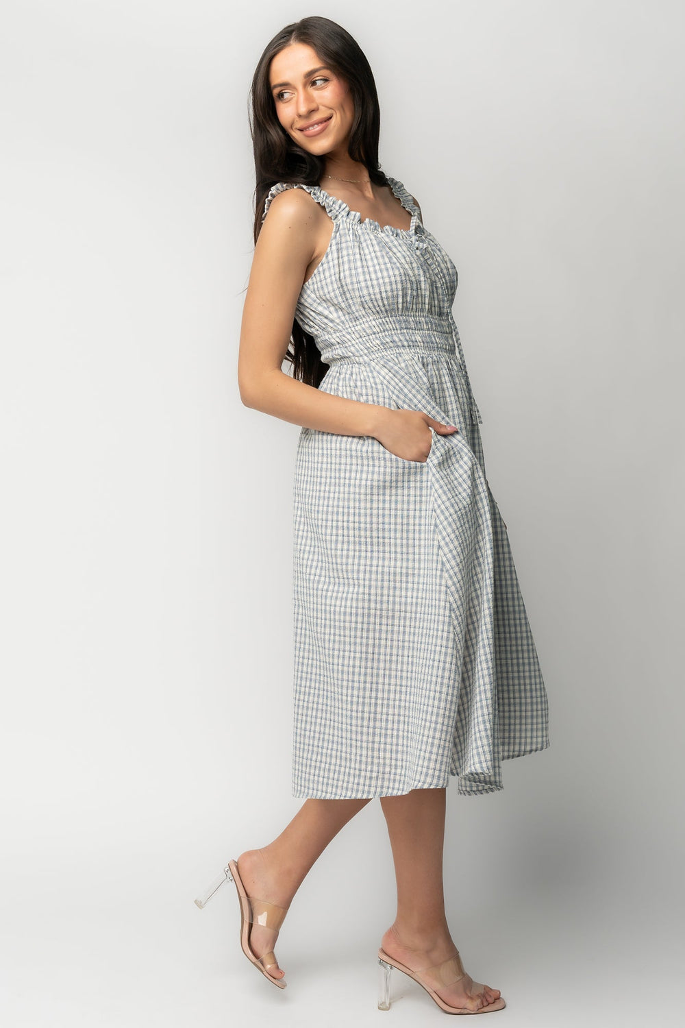 Meadow Dress | Baltic Born Light Blue Gingham