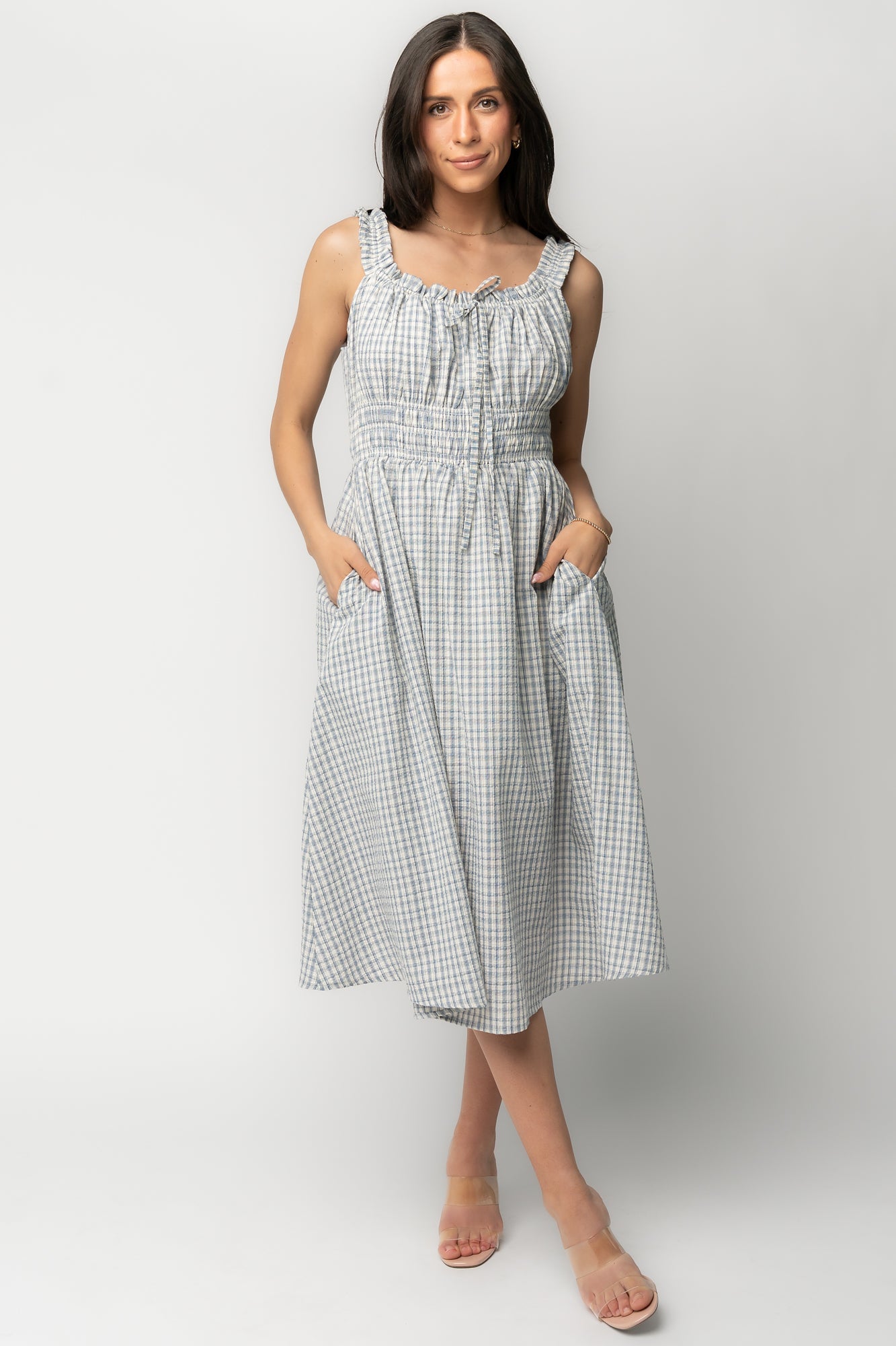 Meadow Dress | Baltic Born Light Blue Gingham