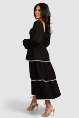 Barcelona Tiered Dress | Baltic Born Black