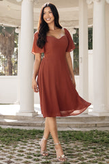 Colette Sweetheart Midi Dress | Baltic Born Cinnamon