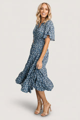 Spell Boho Midi Dress | Baltic Born Blue Floral