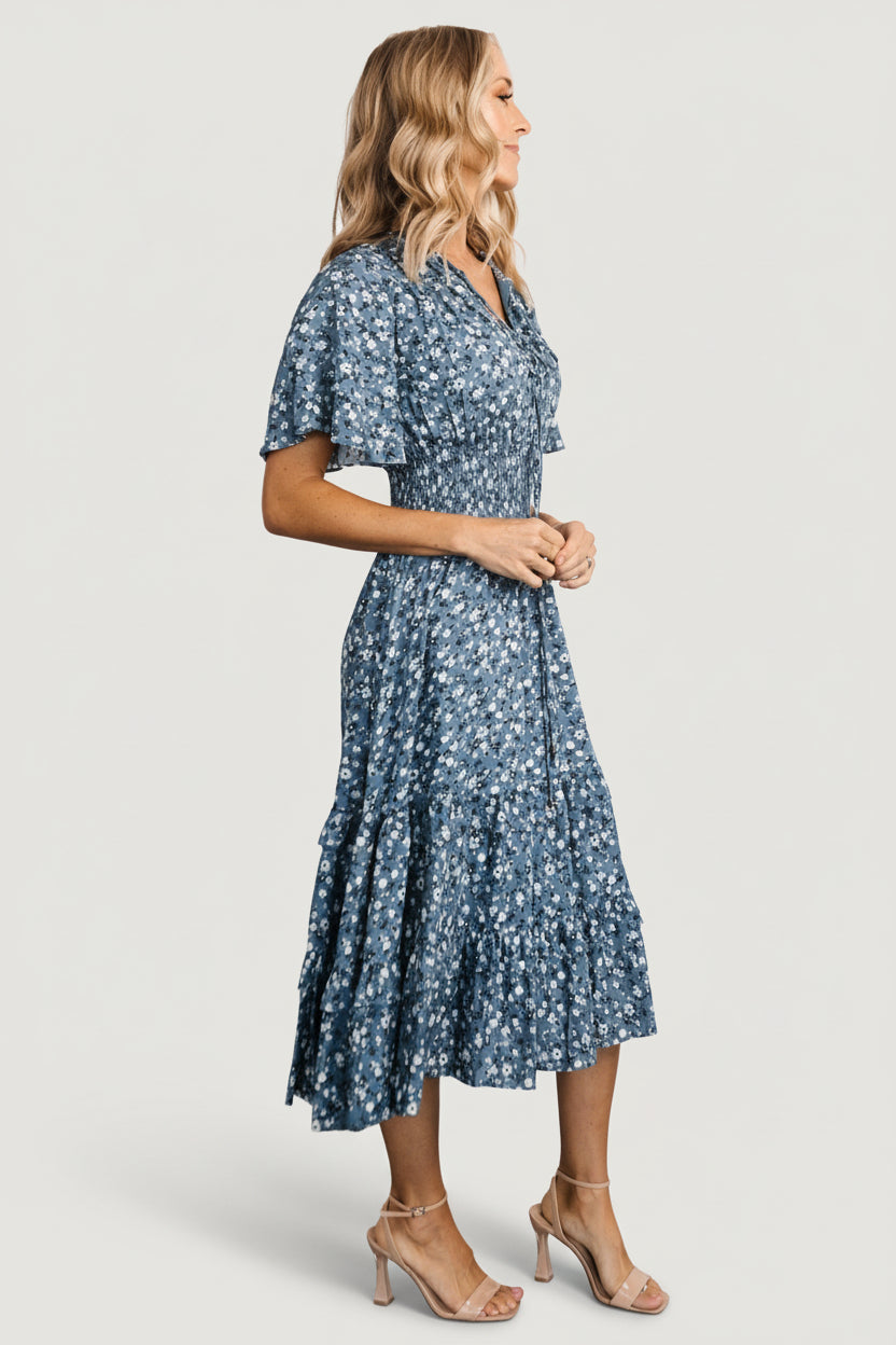 Spell Boho Midi Dress | Baltic Born Blue Floral