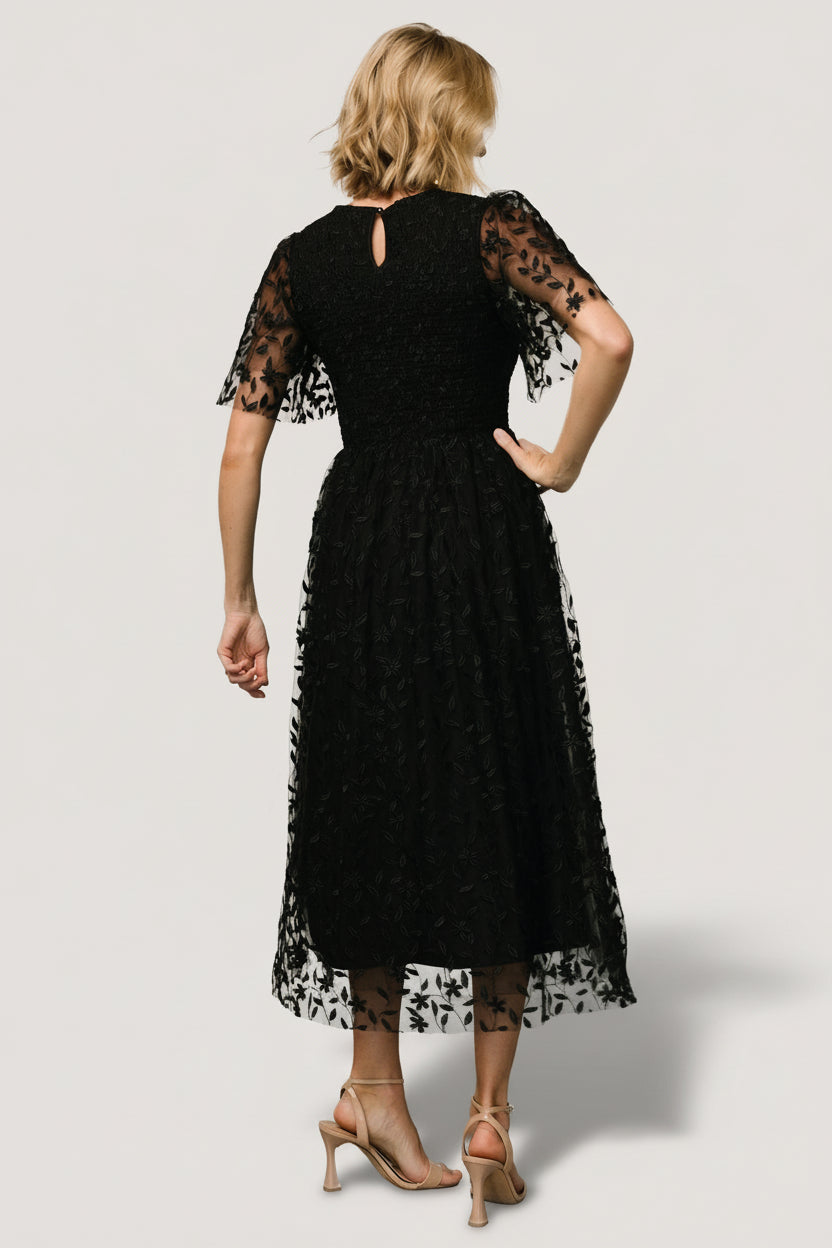 Kendra Embroidered Dress | Baltic Born Black