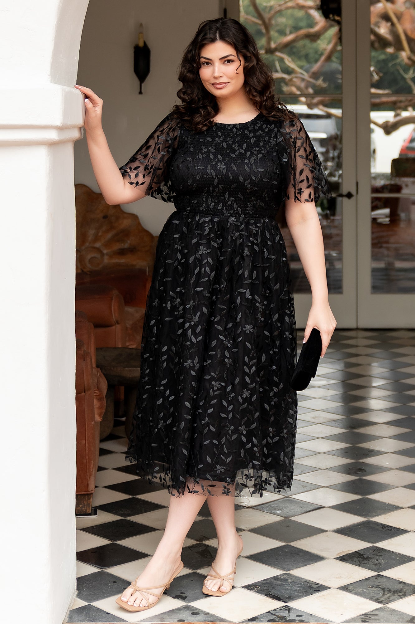 Kendra Embroidered Dress | Baltic Born Black
