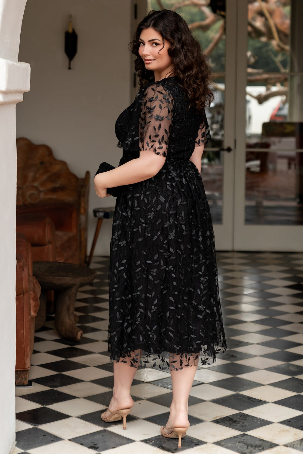 Kendra Embroidered Dress | Baltic Born Black