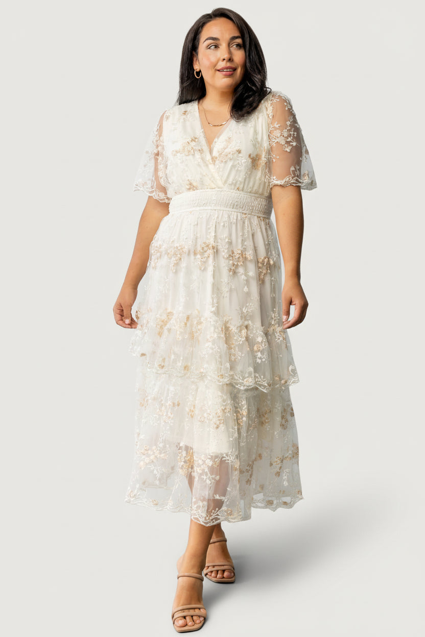 Eleanor Embroidered Midi Dress | Baltic Born Cream Floral