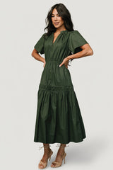 Jerrah Midi Dress | Baltic Born Deep Green