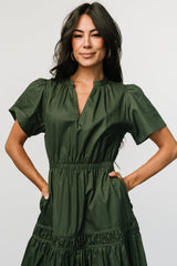 Jerrah Midi Dress | Baltic Born Deep Green