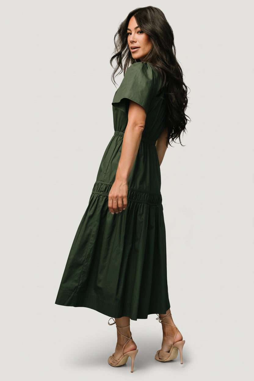 Jerrah Midi Dress | Baltic Born Deep Green