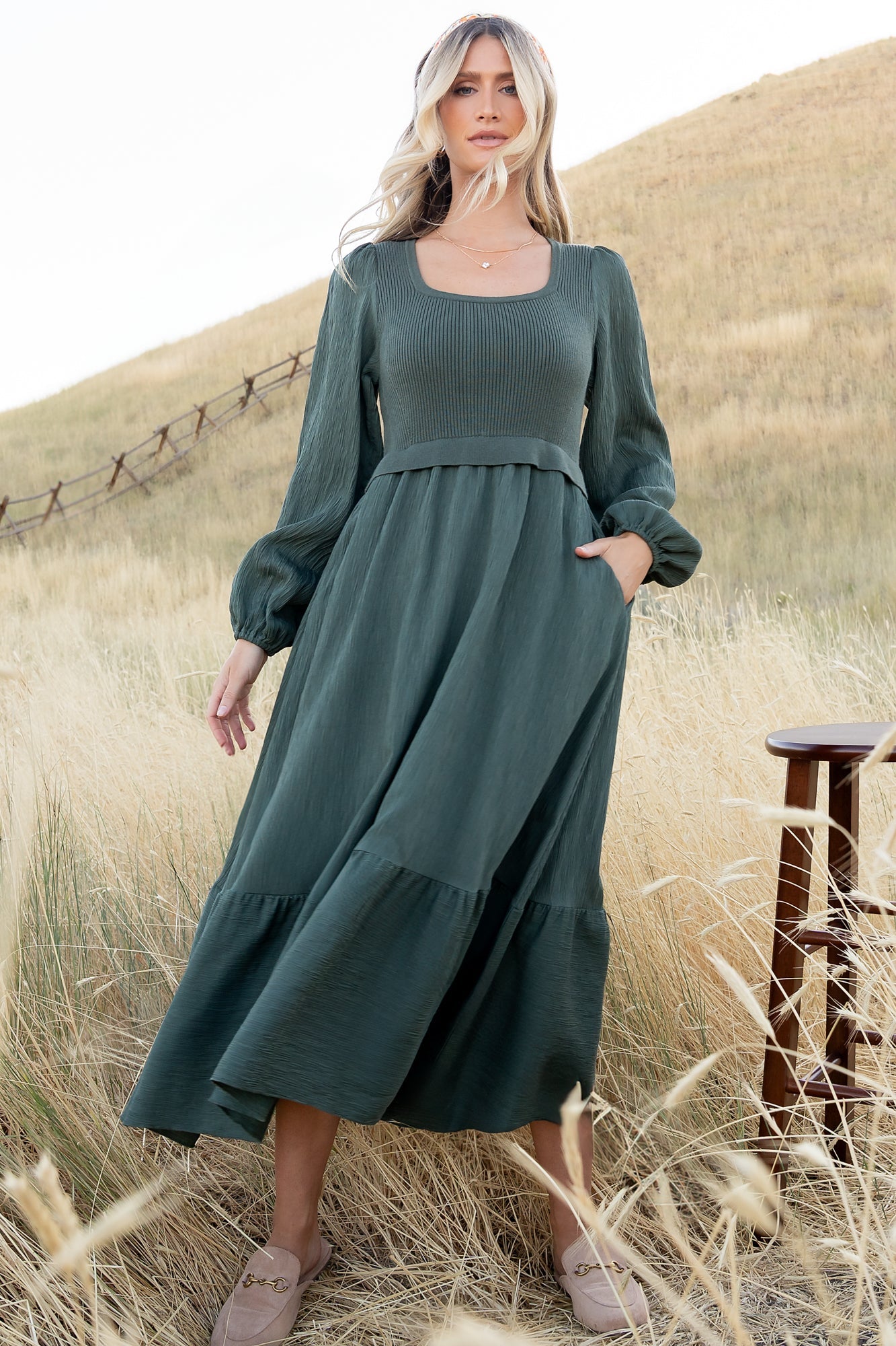 Alva Sweater Dress | Baltic Born Dusty Green