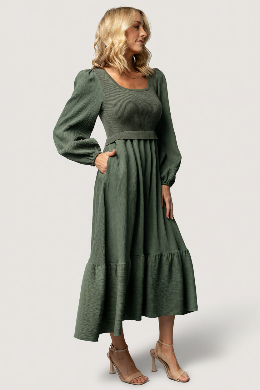 Alva Sweater Dress | Baltic Born Dusty Green