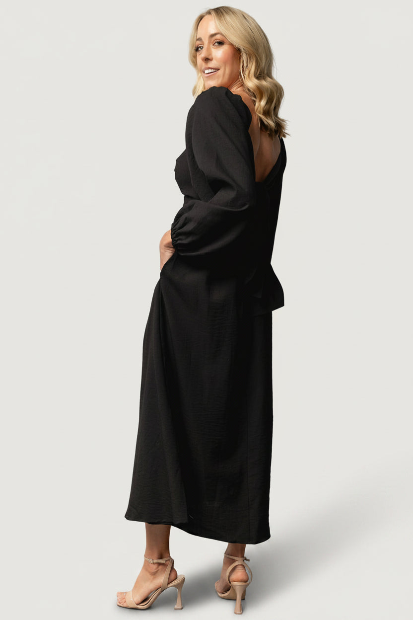 Rosalie Back Tie Dress | Baltic Born Black