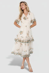 Cynthia Midi Dress | Baltic Born Cream Floral