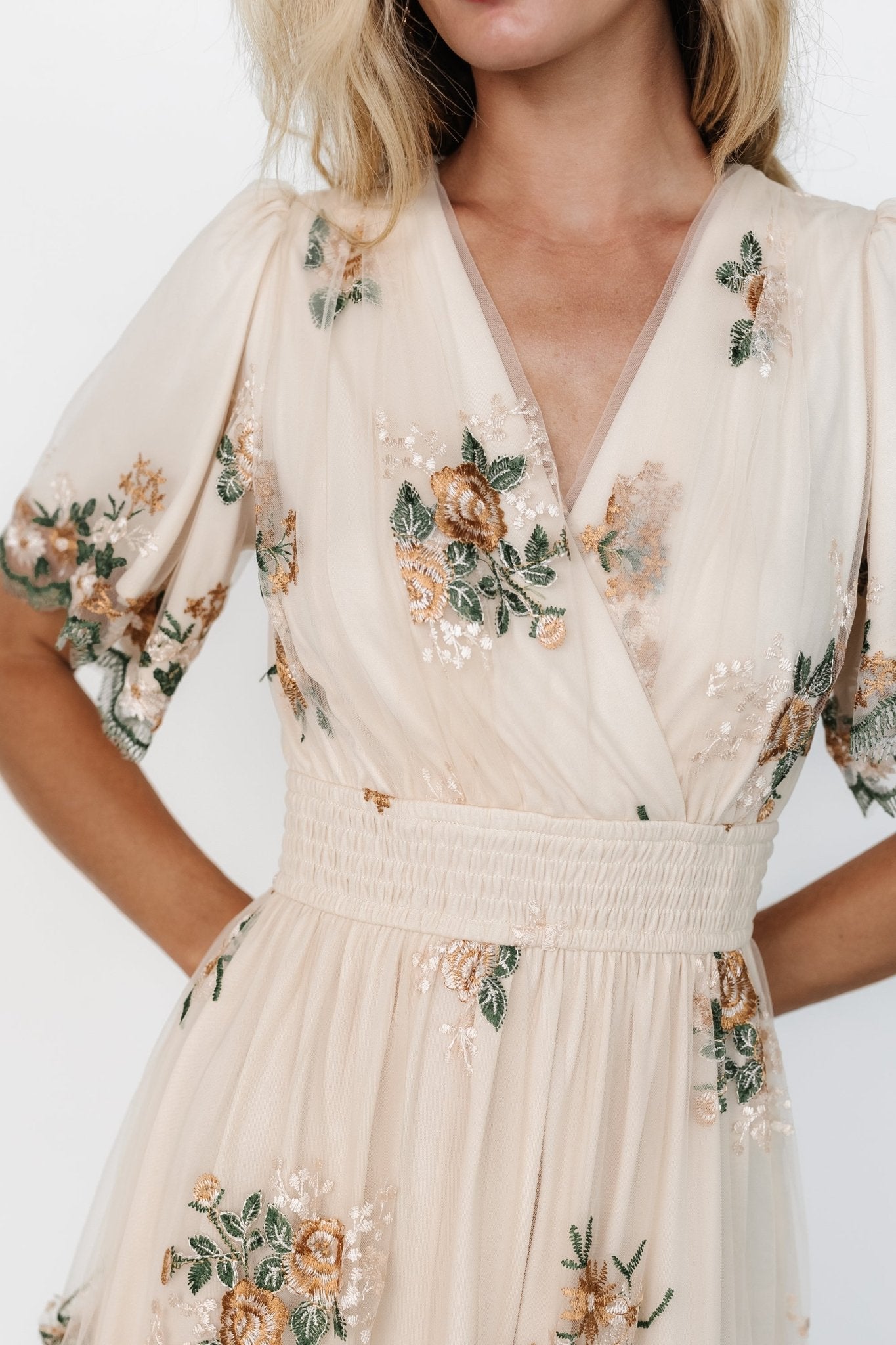 Cynthia Midi Dress | Baltic Born Cream Floral