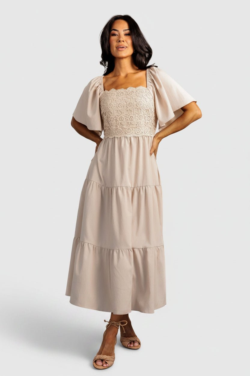 Fauna Lace Top Dress | Baltic Born Natural