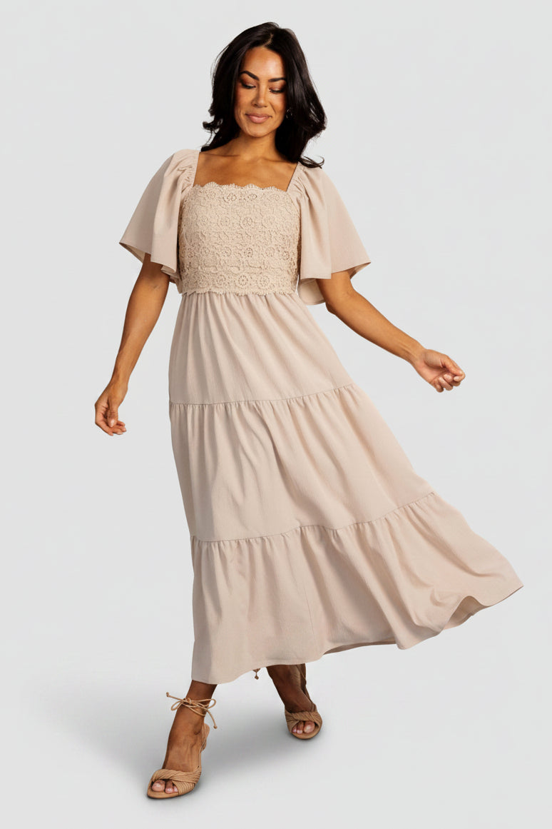 Fauna Lace Top Dress | Baltic Born Natural