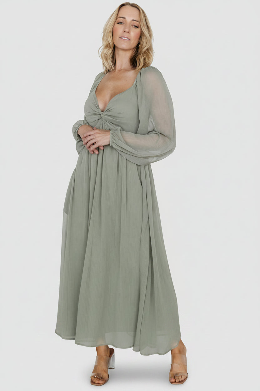 Dione Midi Dress | Baltic Born Dusty Olive