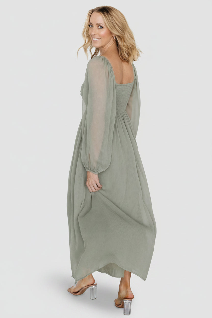 Dione Midi Dress | Baltic Born Dusty Olive