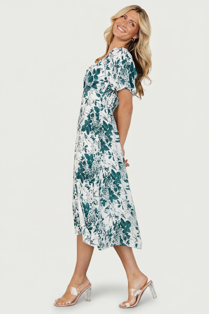 Cadence Midi Dress | Baltic Born Jade Floral