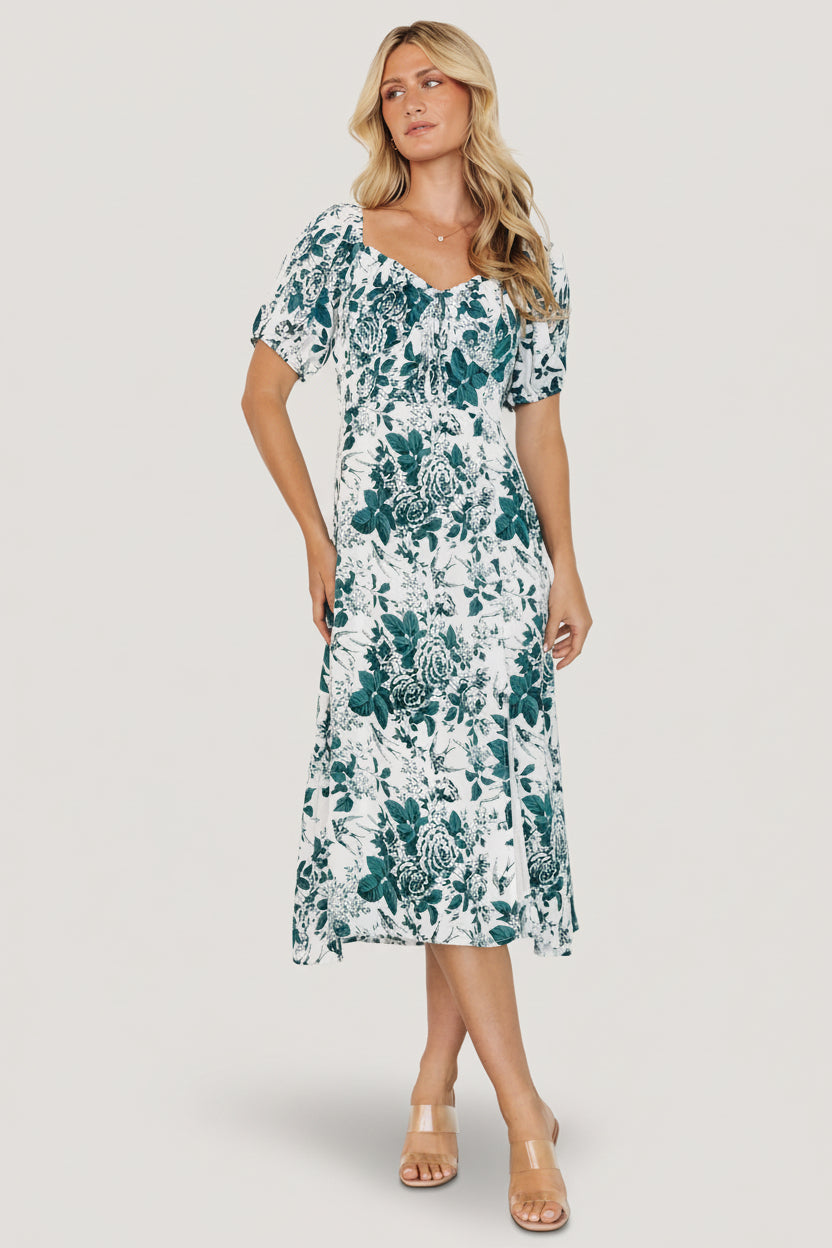 Cadence Midi Dress | Baltic Born Jade Floral