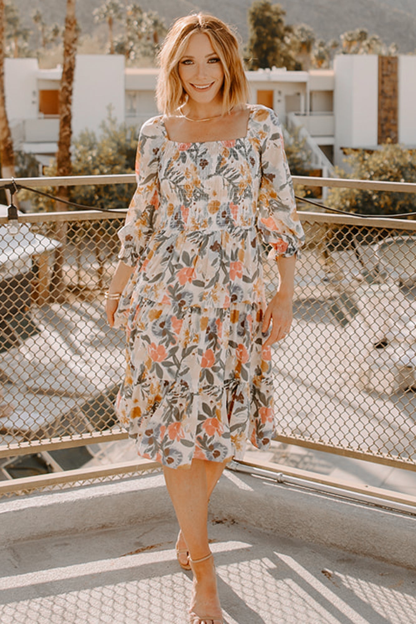 Marta Smocked Midi Dress | Baltic Born Multi Floral