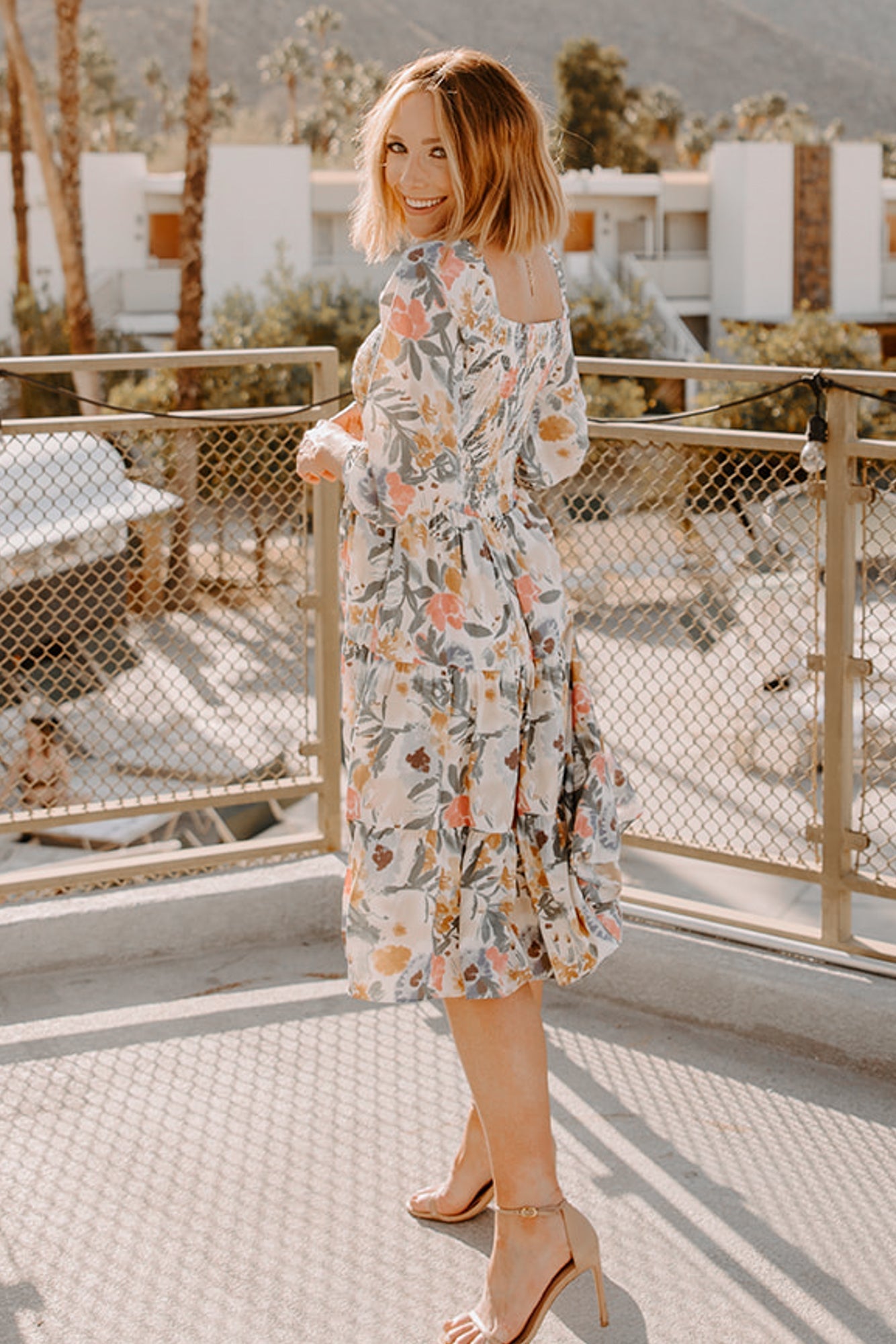 Marta Smocked Midi Dress | Baltic Born Multi Floral