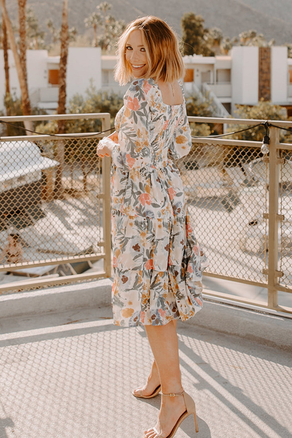 Marta Smocked Midi Dress | Baltic Born Multi Floral