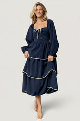 Barcelona Tiered Dress | Baltic Born Navy
