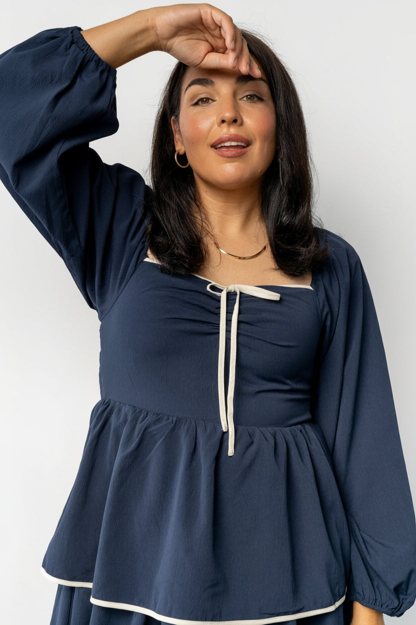 Barcelona Tiered Dress | Baltic Born Navy