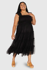 Emma Smocked Tulle Dress | Baltic Born Black