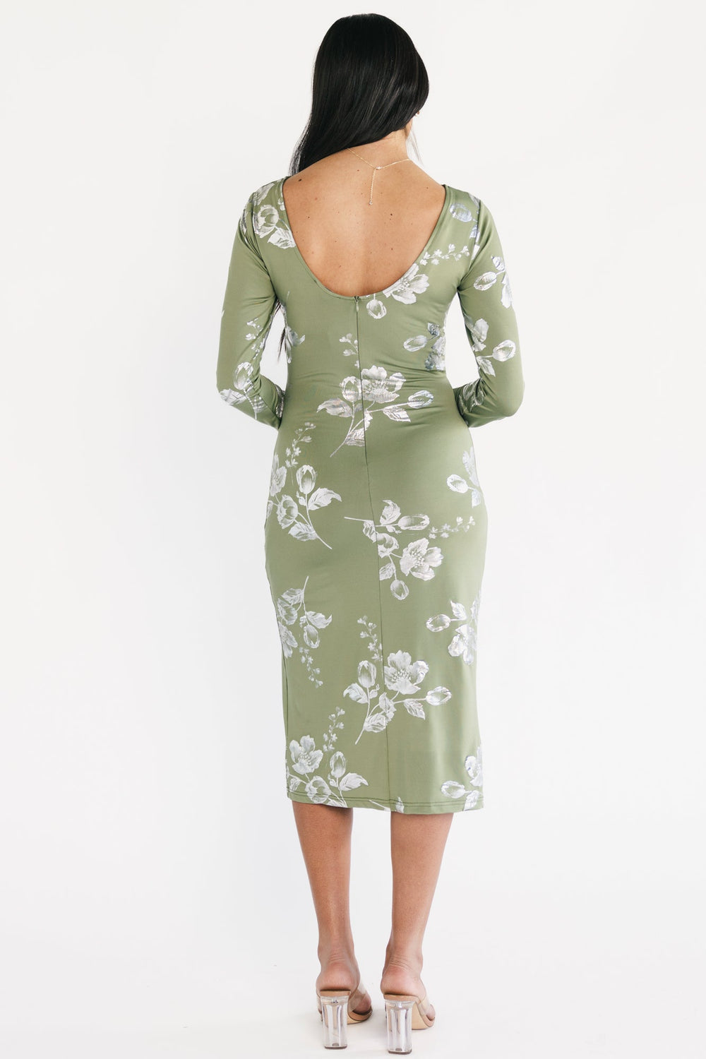 Valeria Midi Dress | Baltic Born Sage + Silver