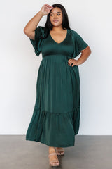 Lovell Smocked Midi Dress | Baltic Born Emerald