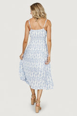 Thebes Tank Midi Dress | Baltic Born Blue Print