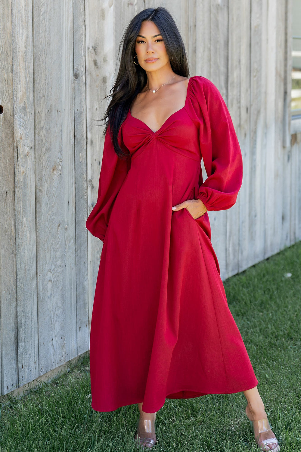 Rosalie Back Tie Dress | Baltic Born Scarlet