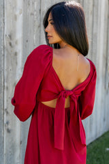 Rosalie Back Tie Dress | Baltic Born Scarlet