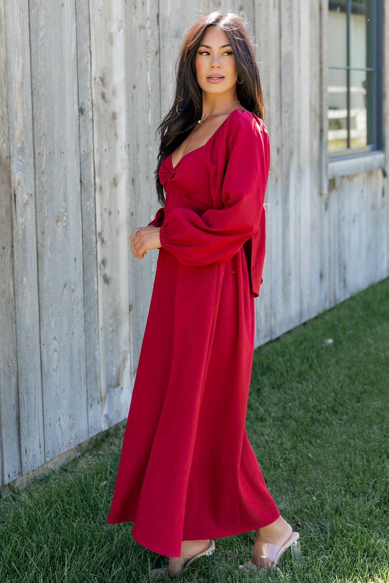 Rosalie Back Tie Dress | Baltic Born Scarlet