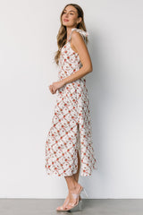Isla Tank Dress | Baltic Born Off White + Red Floral
