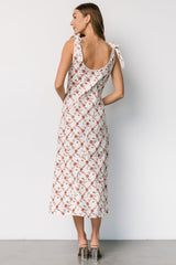Isla Tank Dress | Baltic Born Off White + Red Floral