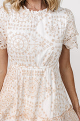 Mirabel Eyelet Midi Dress | Baltic Born White + Natural
