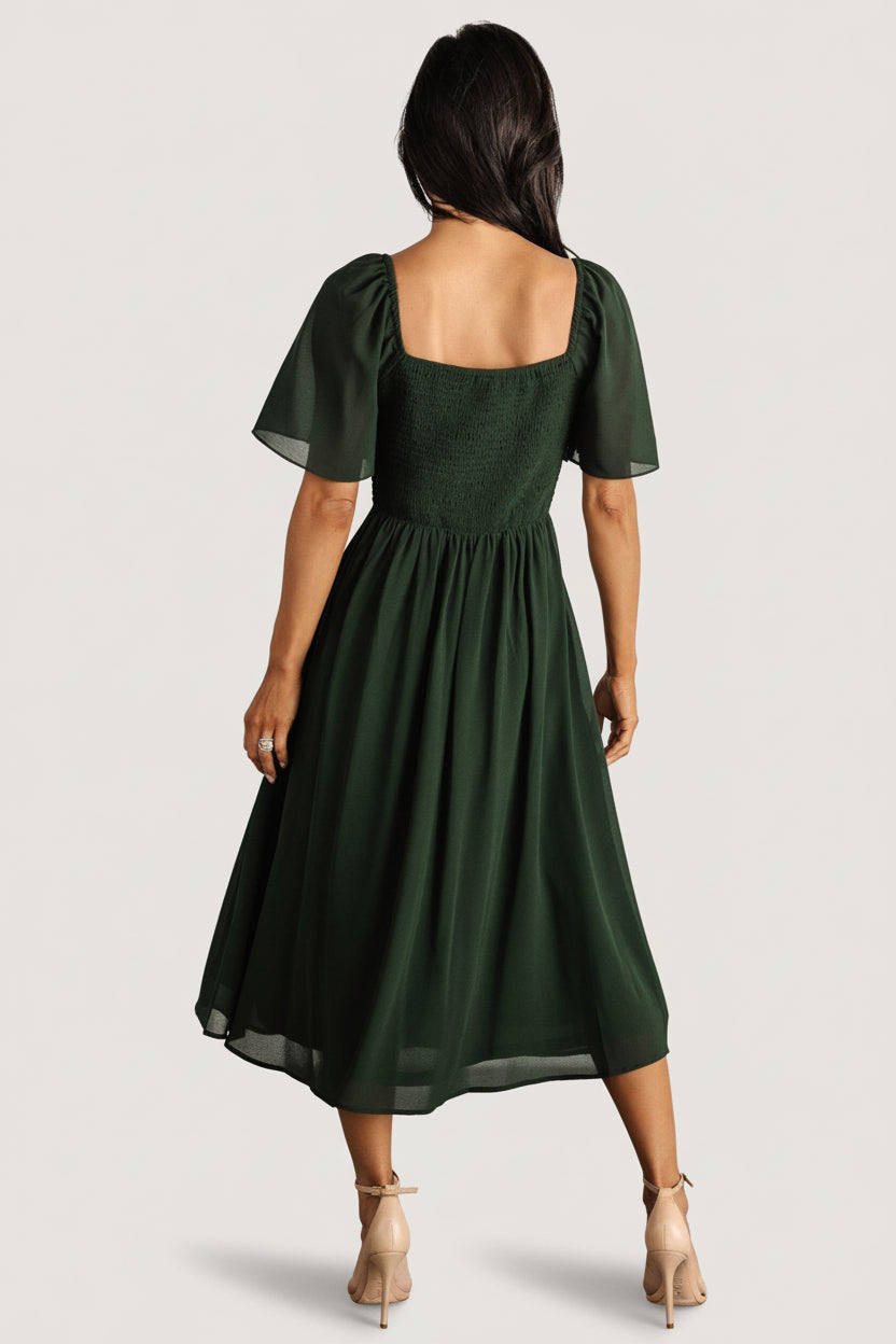 Colette Sweetheart Midi Dress | Baltic Born Evergreen