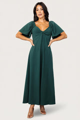 Indie Back Tie Dress | Baltic Born Dark Green