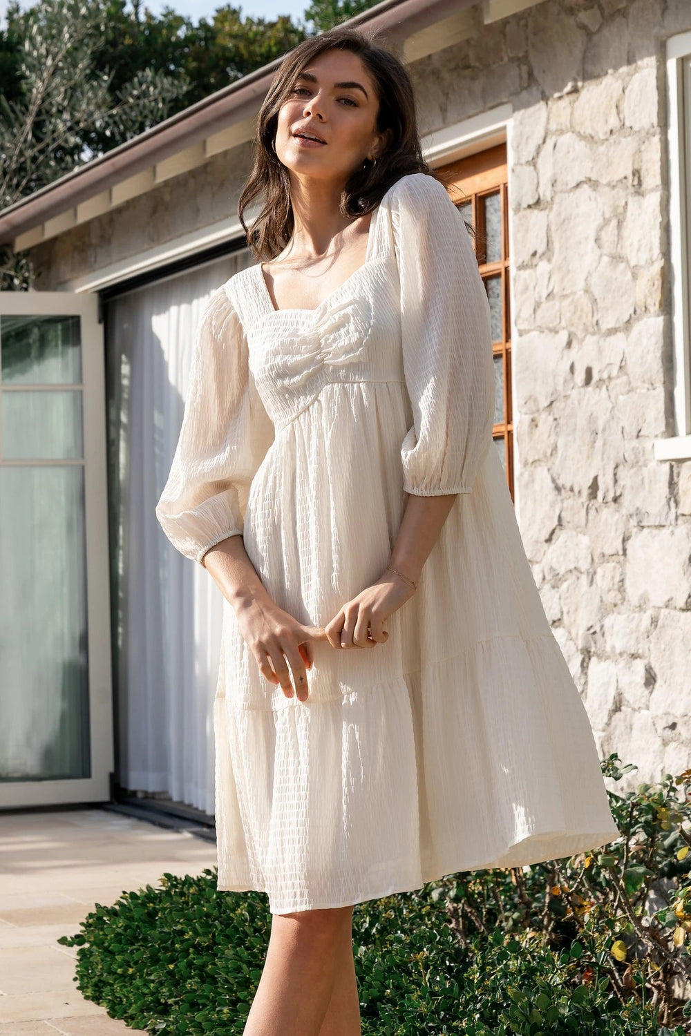 Vaeda Midi Dress | Baltic Born Cream