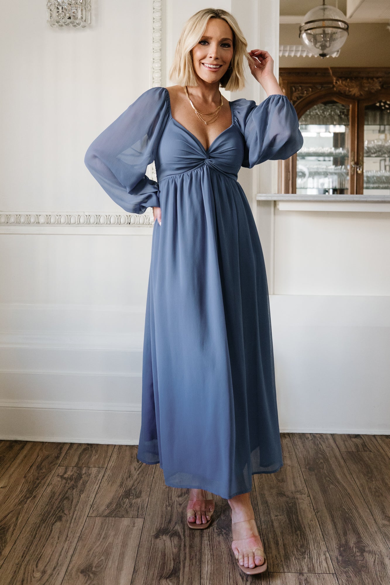 Dione Midi Dress | Baltic Born Blue