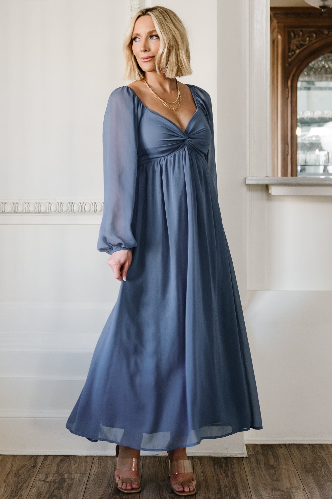 Dione Midi Dress | Baltic Born Blue