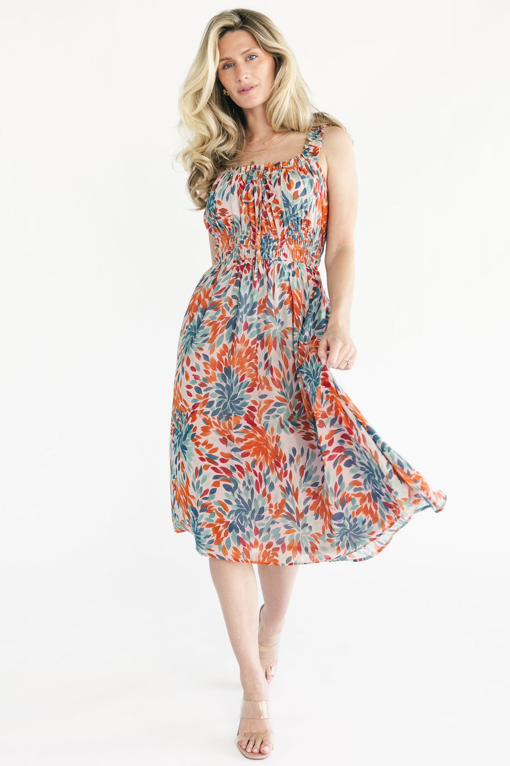 Marni Midi Dress | Baltic Born Blush Multi