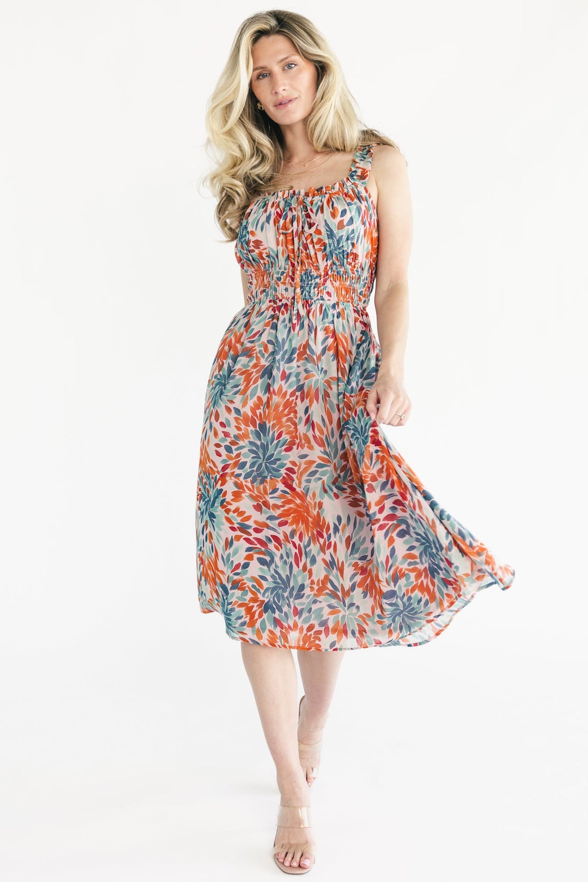 Marni Midi Dress | Baltic Born Blush Multi