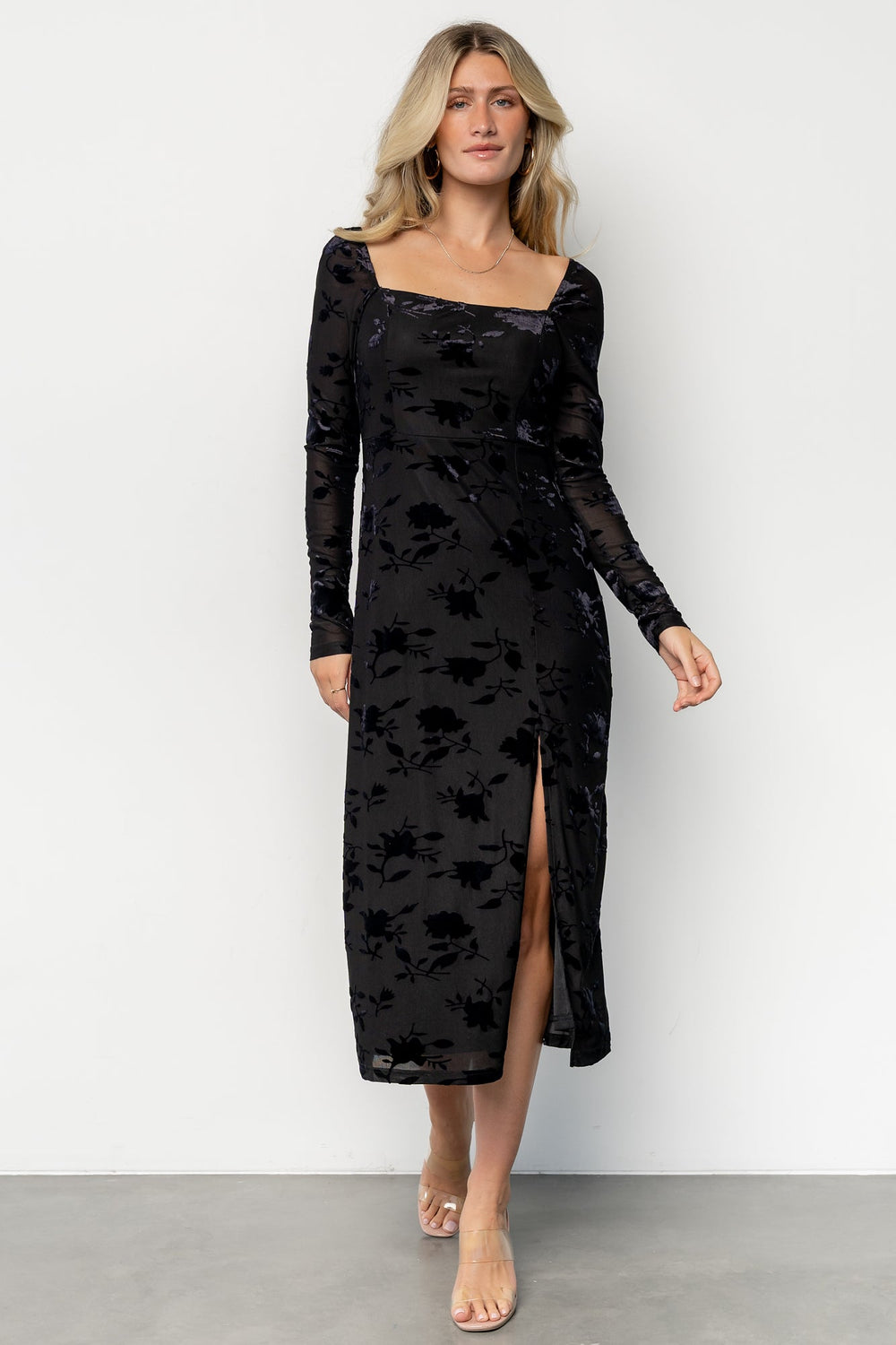 Tamara Midi Dress | Baltic Born Black Floral