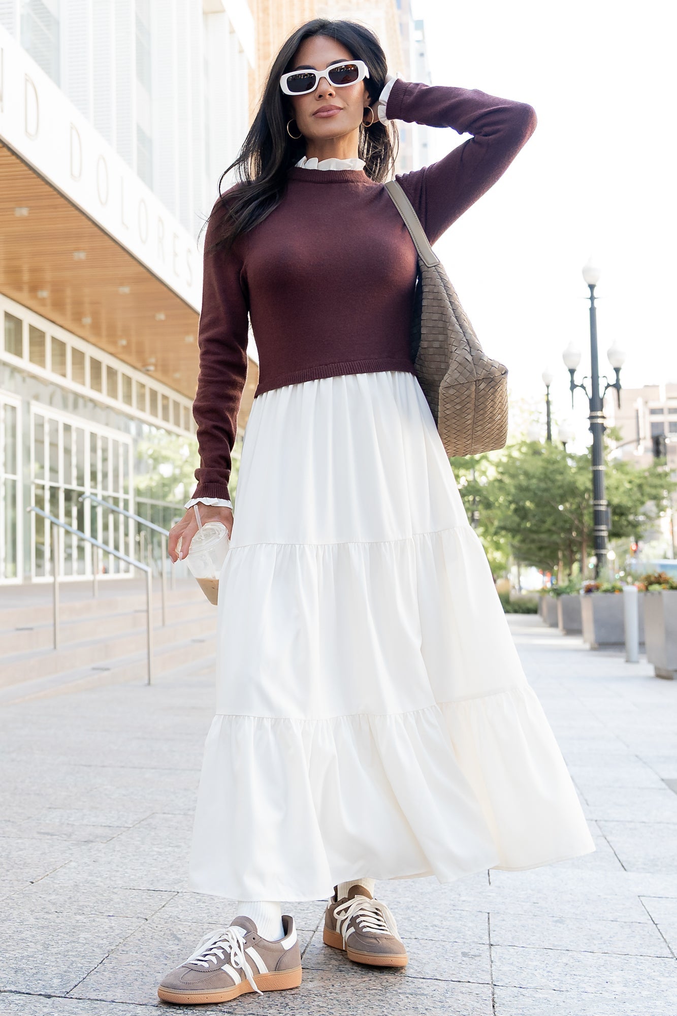 Sophie Sweater Dress | Baltic Born Mahogany + Ivory