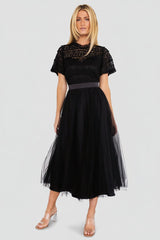 Darcy Tulle Midi Dress | Baltic Born Black
